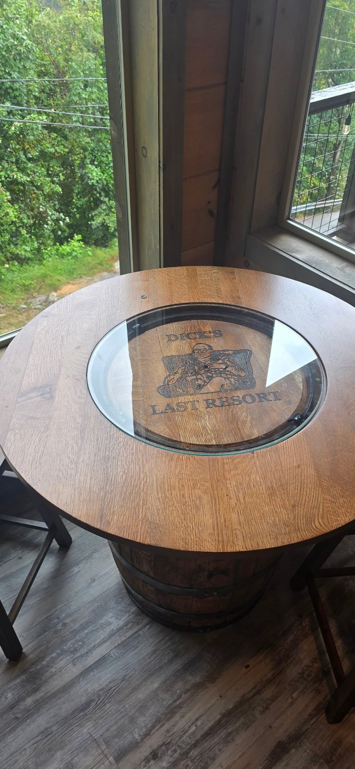 Barrel accent table