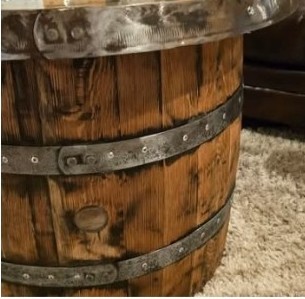 Barrel furniture detail