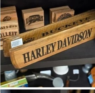 Harley-Davidson wood sign